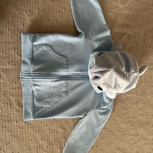 Light Blue Shark Hoodie 2T